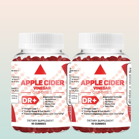 Apple Cider Vinegar Gummies - Weight Loss, Detox, Immune Support - Tasty & Effective | 2-Pack - Herblif Nutrition USA