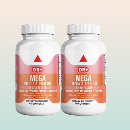 Omega 3 Fish Oil 3X Strength 2400 mg EPA & DHA | 2-Pack - Herblif Nutrition USA