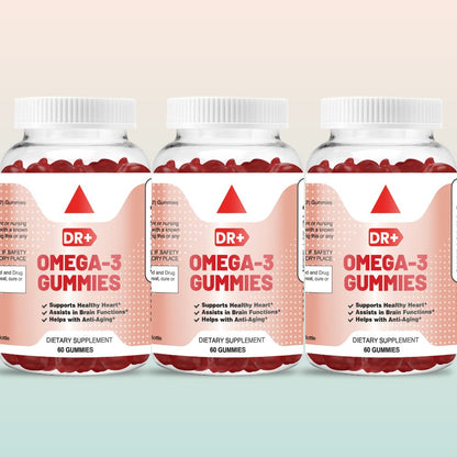 Omega Fish Oil Gummies for Heart and Brain Health | 3-Pack