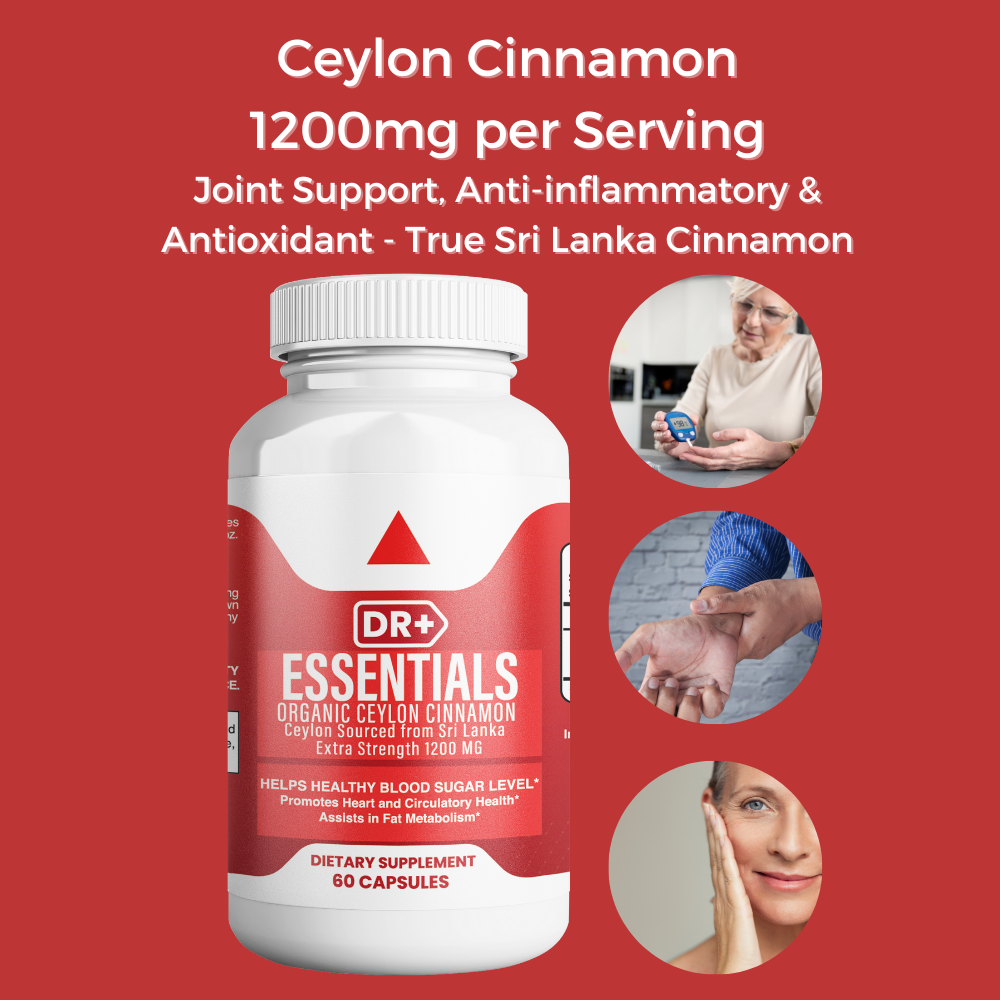 Organic Ceylon Cinnamon Capsule for Antioxidant, Blood Sugar & Joint Support-Herblif Nutrition USA