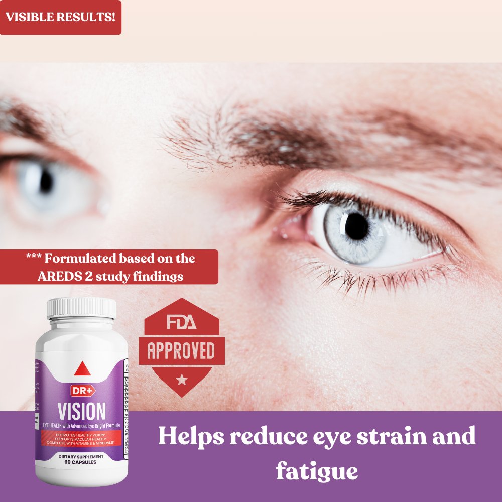 AREDS 2 Eye Vitamins for Eye Health - Dry Eye Relief, Lutein & Zeaxanthin, Vision Support | 2-Pack