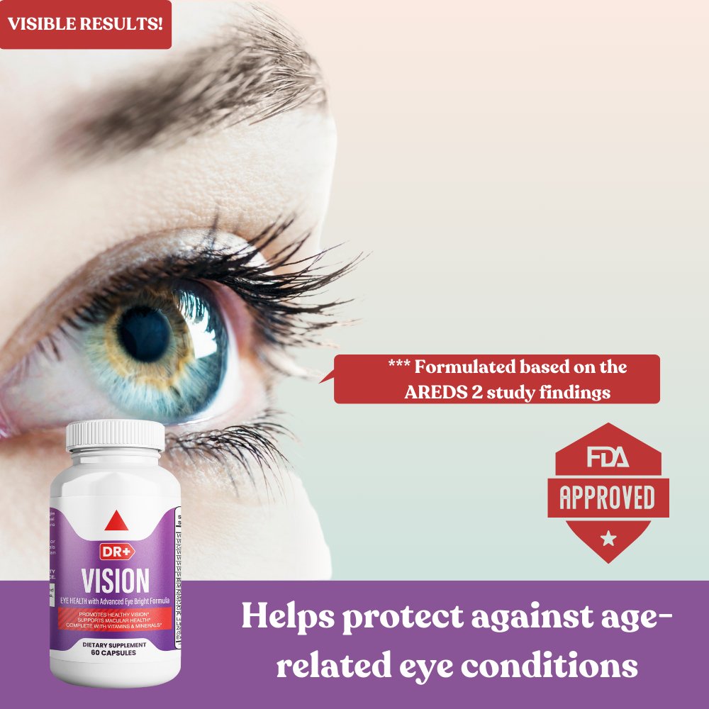 AREDS 2 Eye Vitamins for Eye Health - Dry Eye Relief, Lutein & Zeaxanthin, Vision Support | 2-Pack