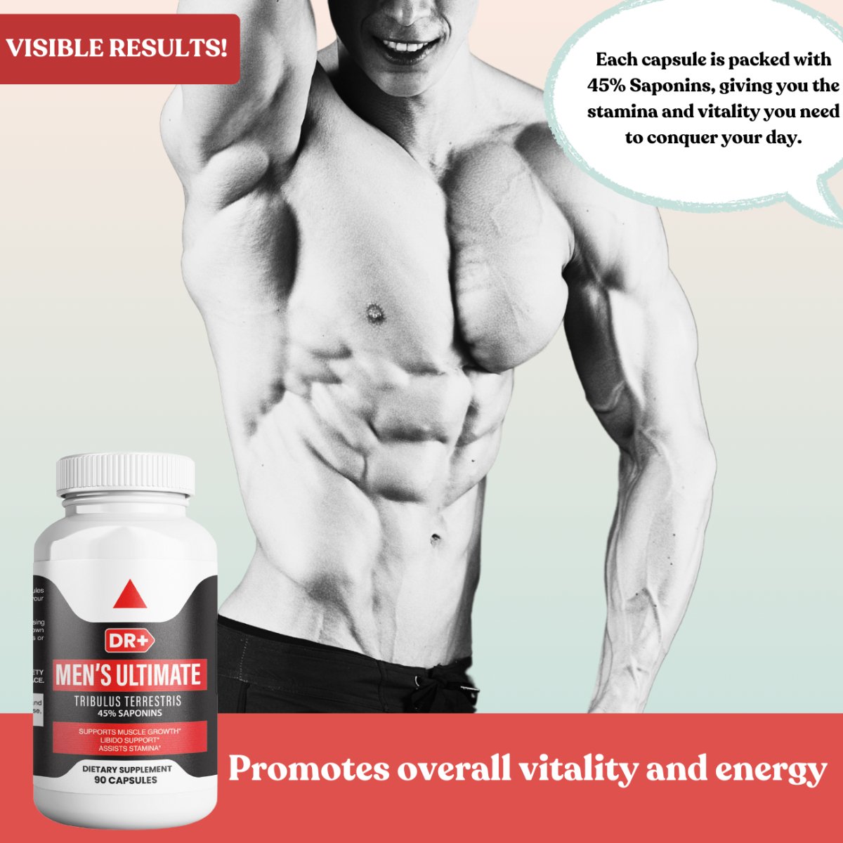 Premium Tribulus Pure -Natural Booster - Enhance Energy and Vitality | 3-Pack