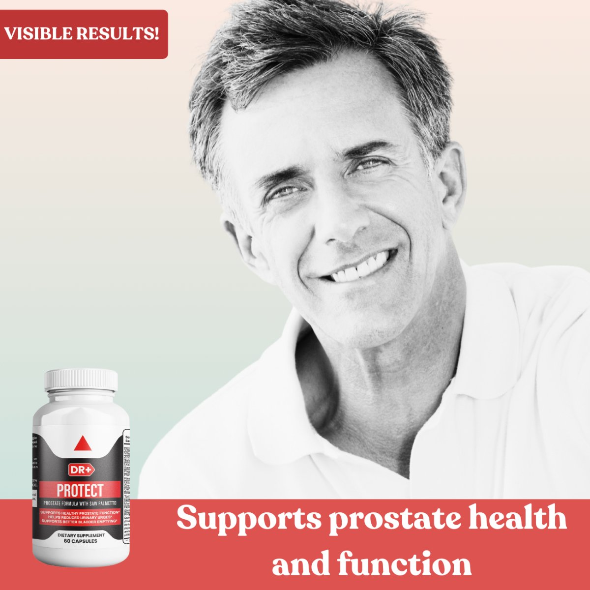 Prostate Support Supplement for Men's Health - Saw Palmetto, Pygeum, Beta Sitosterol, Lycopene - Bladder & Urinary Health | 6-Pack