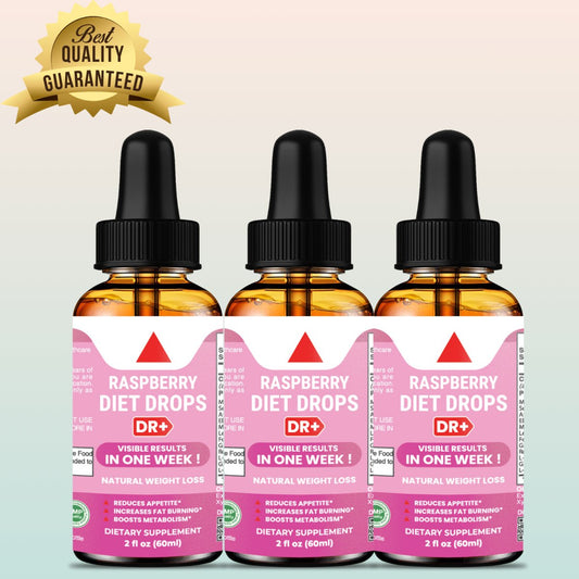 Raspberry Keto Diet Drops Lose Stomach & Boost Energy with Natural Keto Drops | 2oz | 3-Pack