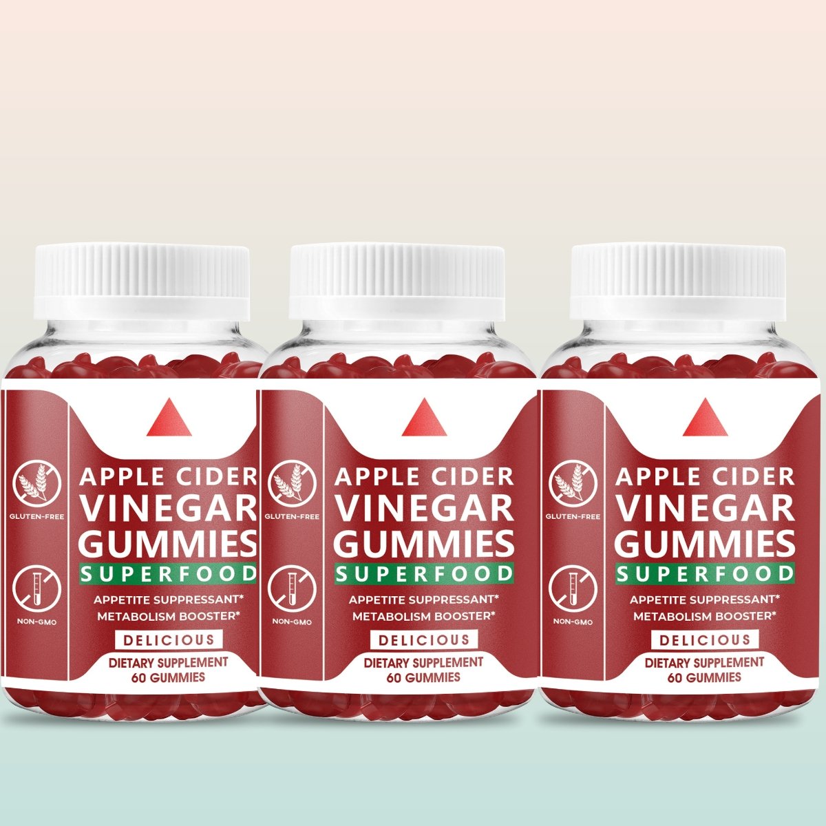 Apple Cider Vinegar Superfood Gummies - Supports Immune, Energy, Digestion, and Skin | 3-Pack - Herblif Nutrition USA