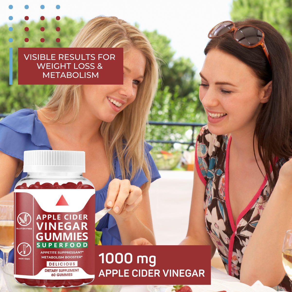 Apple Cider Vinegar Superfood Gummies - Supports Immune, Energy, Digestion, and Skin | 3-Pack - Herblif Nutrition USA