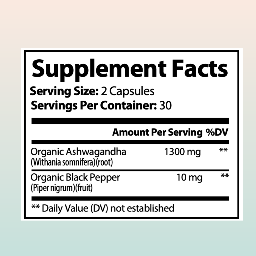 Ashwagandha Capsules - Stress Relief and Adaptogen Support