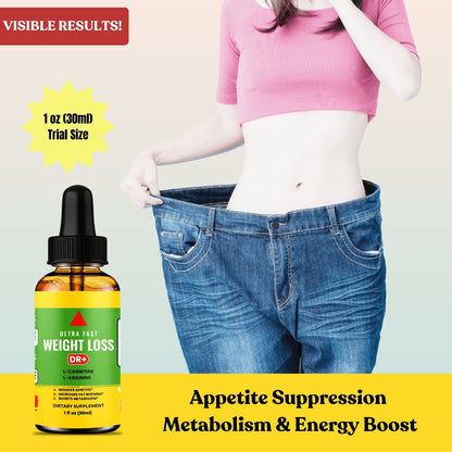 Diet Drops - Suppress Appetite, Burn Fat, Boost Energy - Fast Results | 1 oz - Herblif Nutrition USA