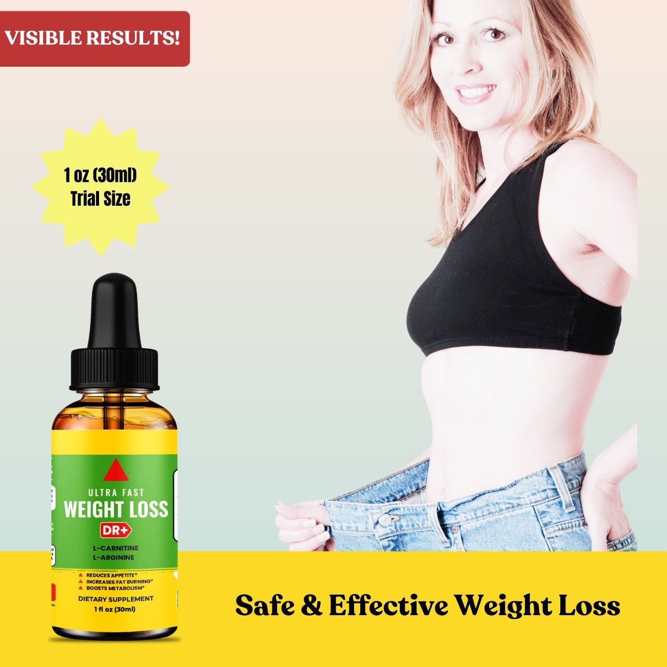 Diet Drops - Suppress Appetite, Burn Fat, Boost Energy - Fast Results | 1 oz - Herblif Nutrition USA
