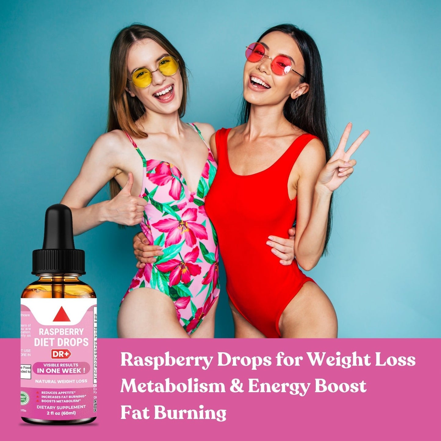 Keto Fat Burner Raspberry Diet Drops Lose Stomach & Boost Energy with Natural Keto drops | 2oz - Herblif Nutrition USA