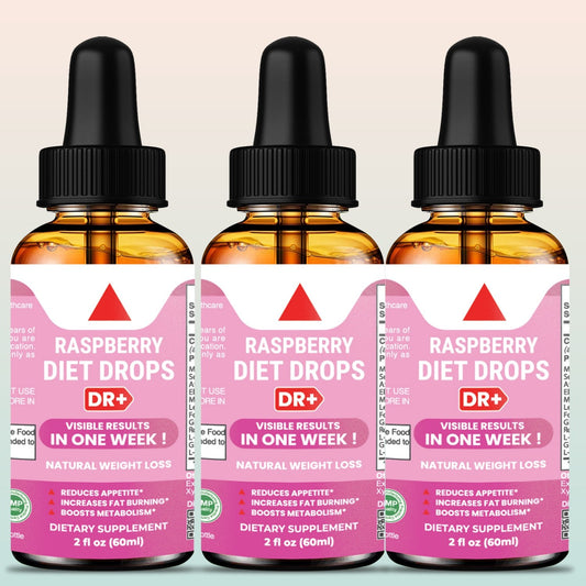 Keto Fat Burner Raspberry Diet Drops Lose Stomach & Boost Energy with Natural Keto drops | 3-Pack - Herblif Nutrition USA