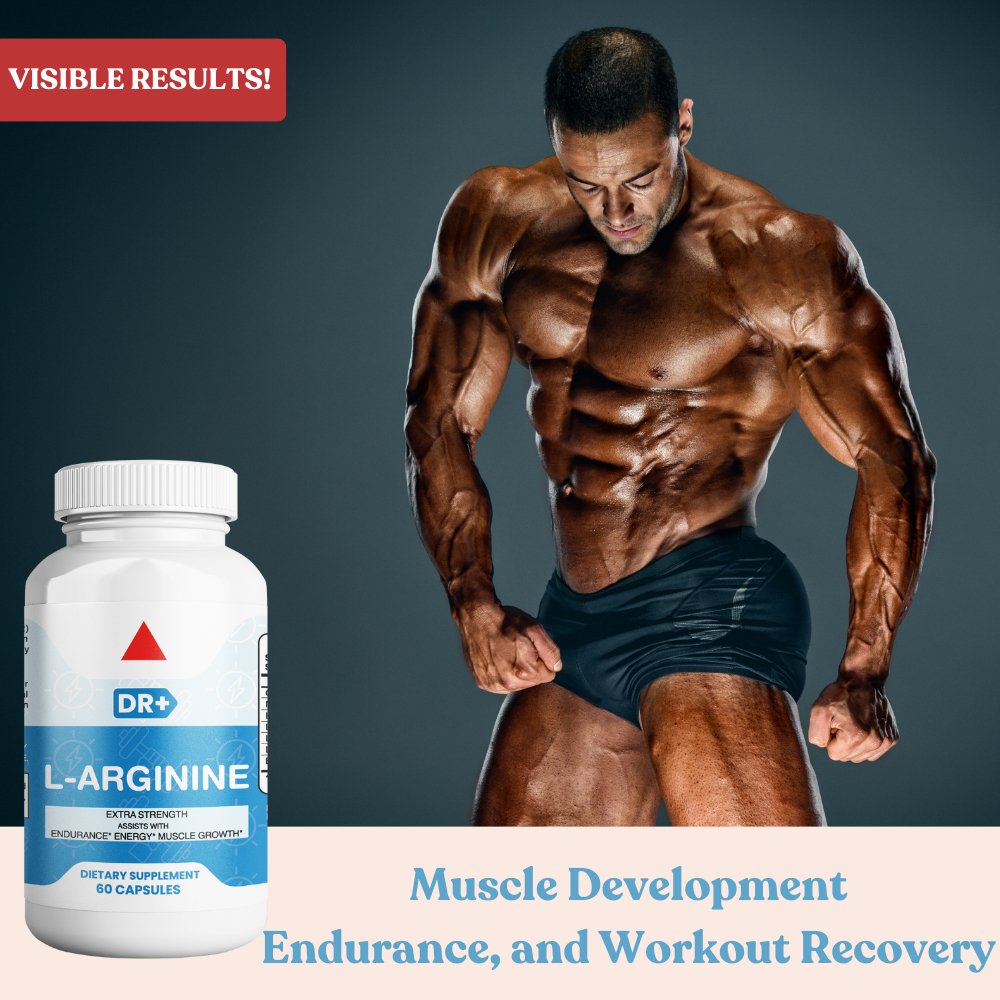 L-Arginine - Amino Acid Supplement for Enhanced Wellness | 60 capsules