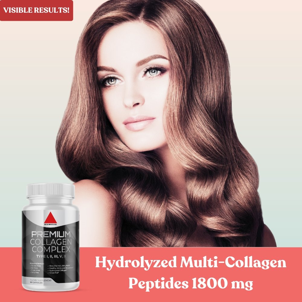 Multi Collagen Pills Hydrolyzed Collagen Peptides | 3-Pack - Herblif Nutrition USA