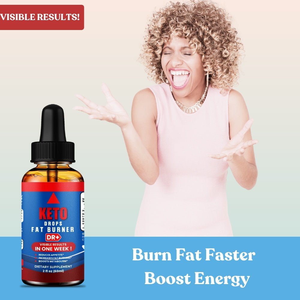 Natural Keto Fat Burner Drops: Effective Weight Loss, Metabolism Boost, Keto Diets | 2-Pack - Herblif Nutrition USA