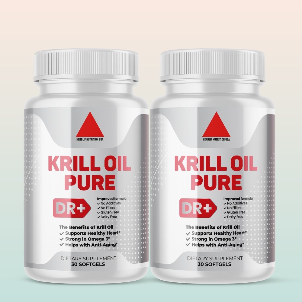 Omega-3 Antarctic Krill Oil 500mg | 2- Pack - Herblif Nutrition USA