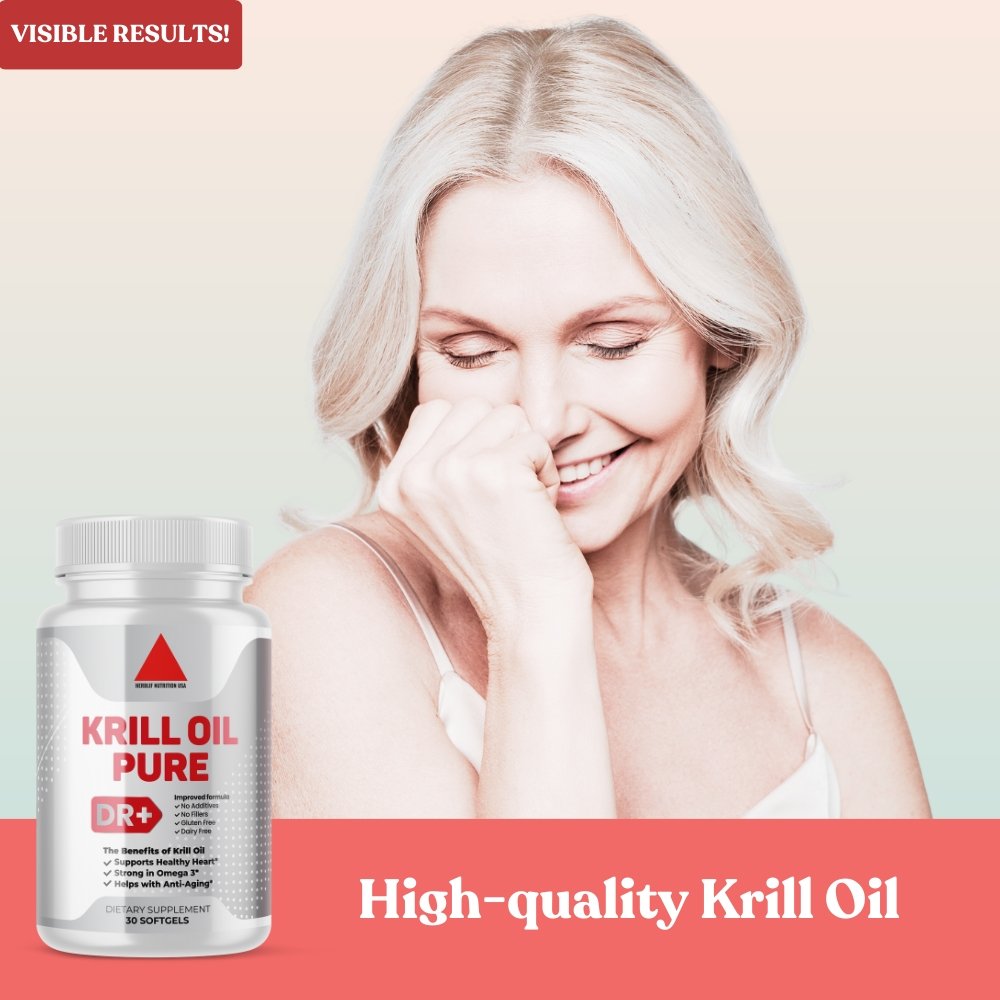 Omega-3 Antarctic Krill Oil 500mg - Herblif Nutrition USA