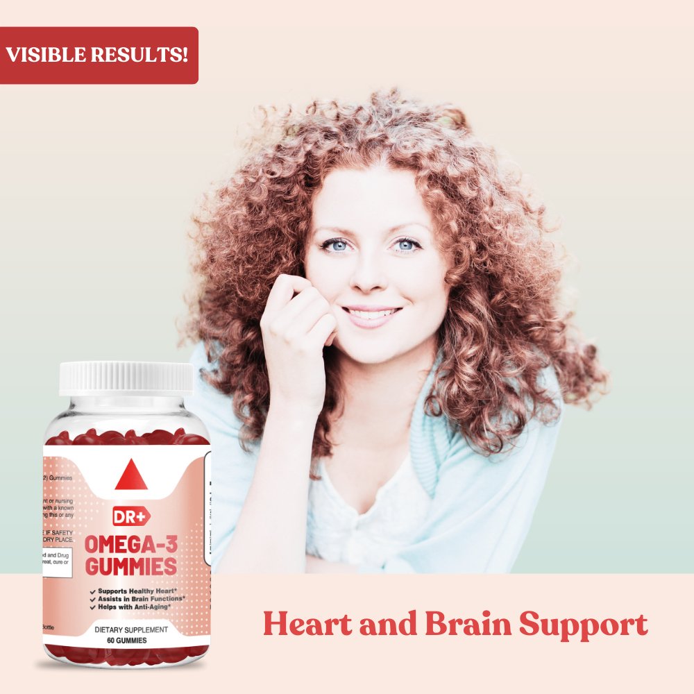 Omega Fish Oil Gummies for Heart and Brain Health | 3-Pack