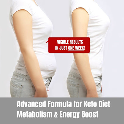 Premium Keto Pills - Powerful Weight Loss and Fat Burn Formula for Ketogenic Diets | 60 Capsules - Herblif Nutrition USA