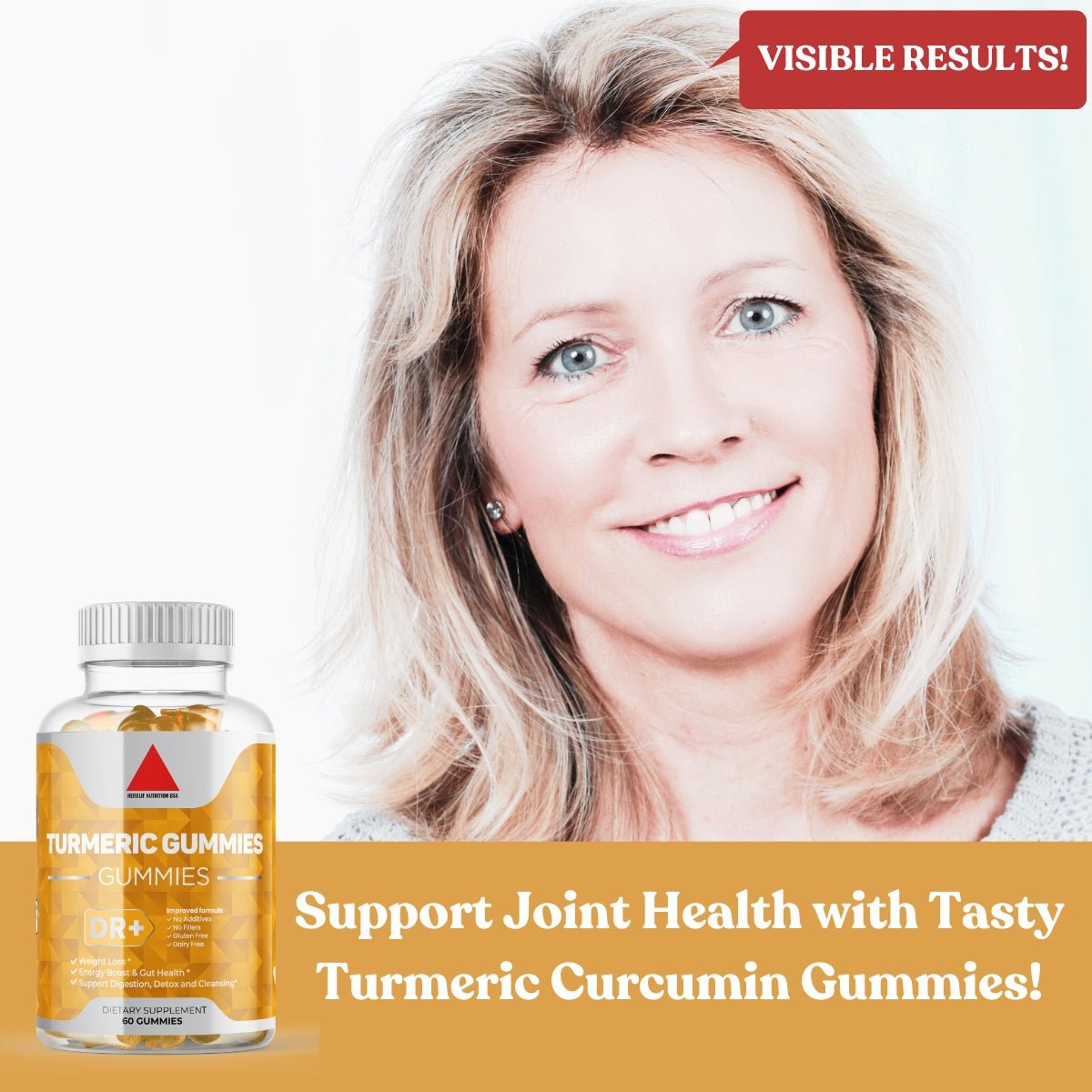 Turmeric Curcumin Gummies with BioPerine | 2-Pack - Herblif Nutrition USA
