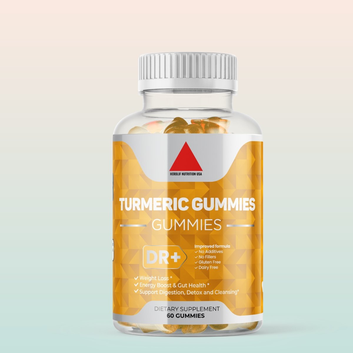 Turmeric Curcumin Gummies with BioPerine | 60 Gummies