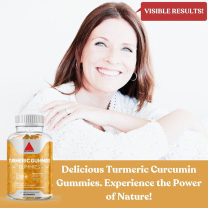 Turmeric Curcumin Gummies with BioPerine | 60 Gummies - Herblif Nutrition USA