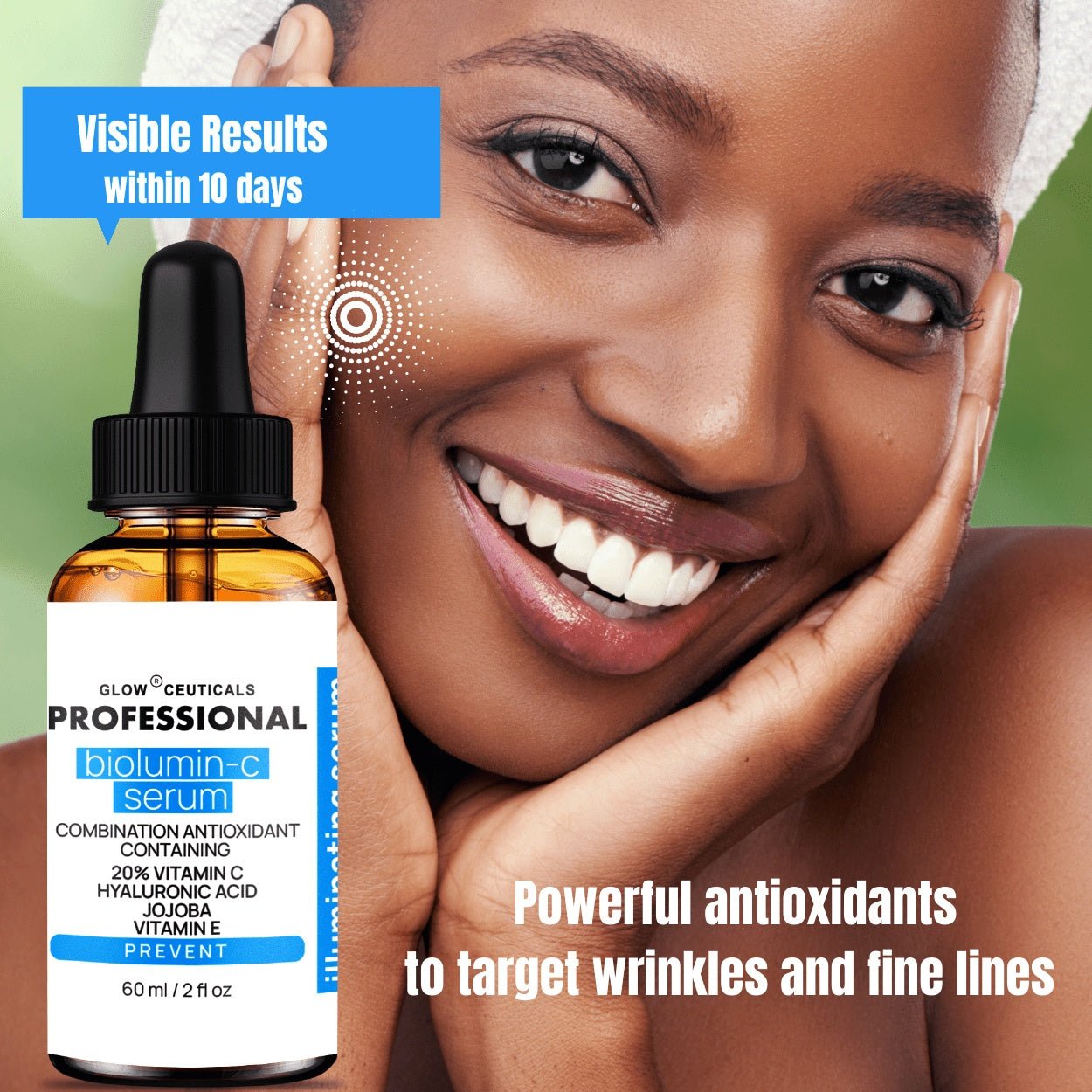 Vitamin C Serum Brightening Skin Corrector Anti Aging Serum for Face - 2oz (60ml) - Herblif Nutrition USA