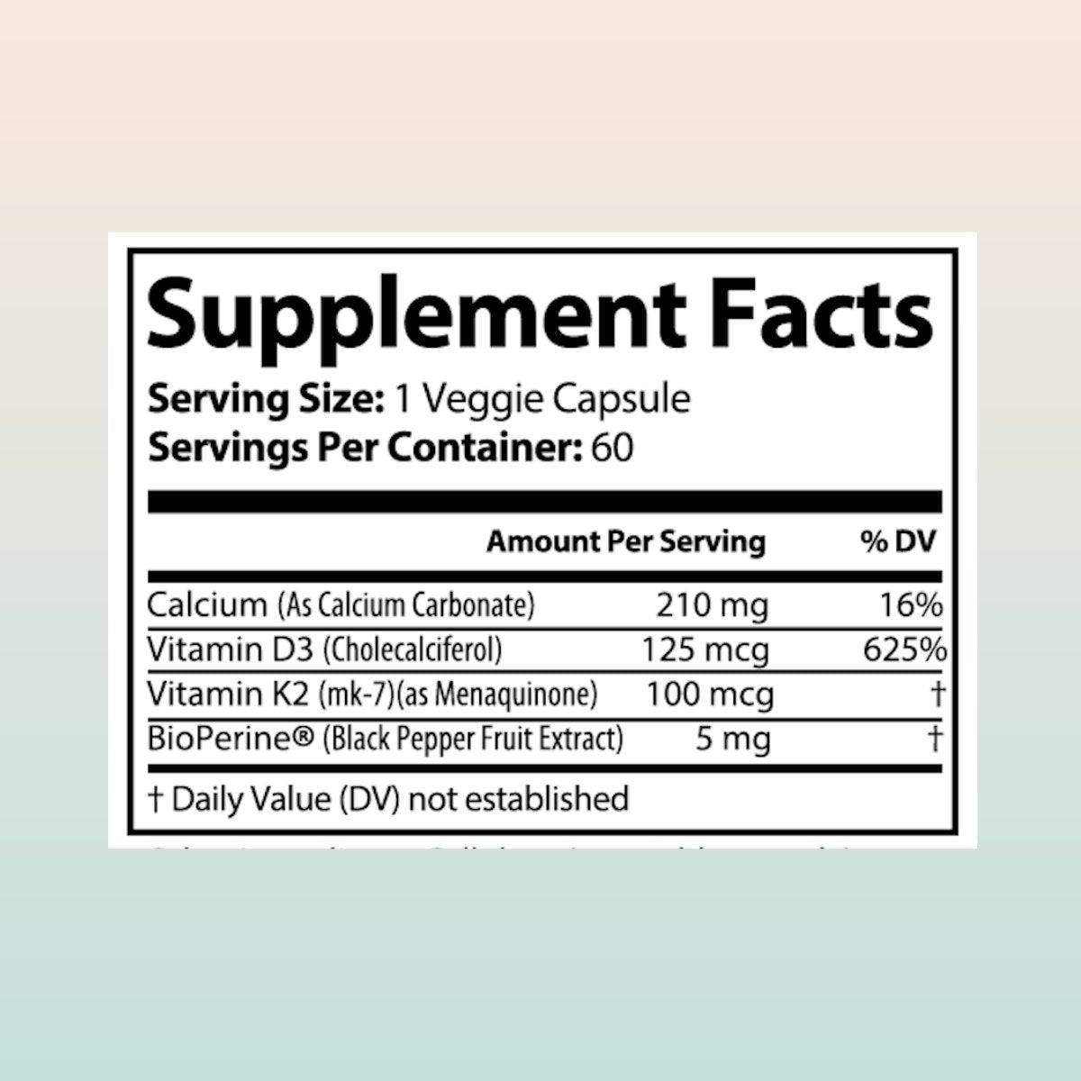 Vitamin K2 (MK7) with D3 5000 IU Supplement for Immune System | 2-Pack